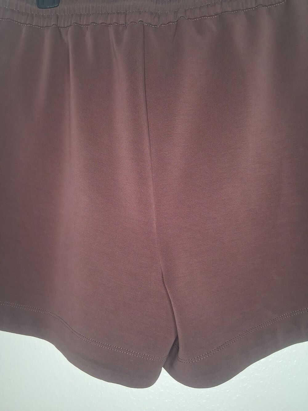 Scotch & Soda Curved Hem Drawstrings Pockets Shorts Modal Blend Brown Women's L - Picture 6 of 15